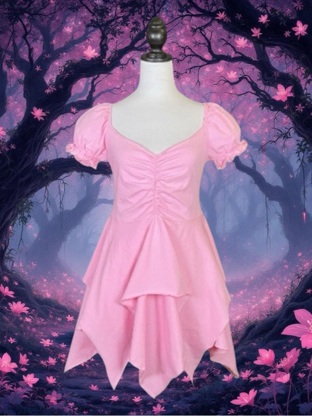 Dolls Kill Current Mood NWT Fairycore Balletcore Coquette Festival Mini Dress L